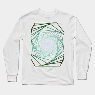 Paint geometric blue abstract galaxy Long Sleeve T-Shirt